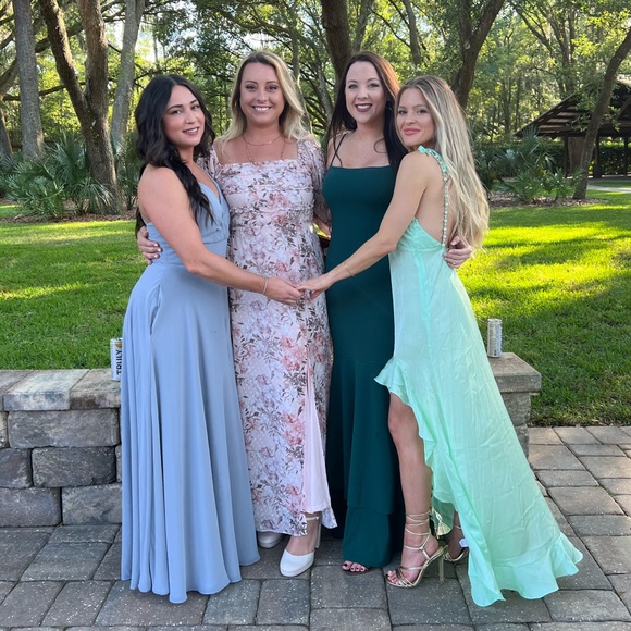 Mint high low For Love and Lemons dress - Picture 4 of 9